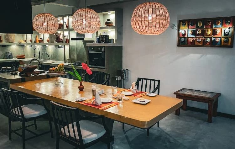 Restaurant setting at D'Art Villa Retreat and Spa