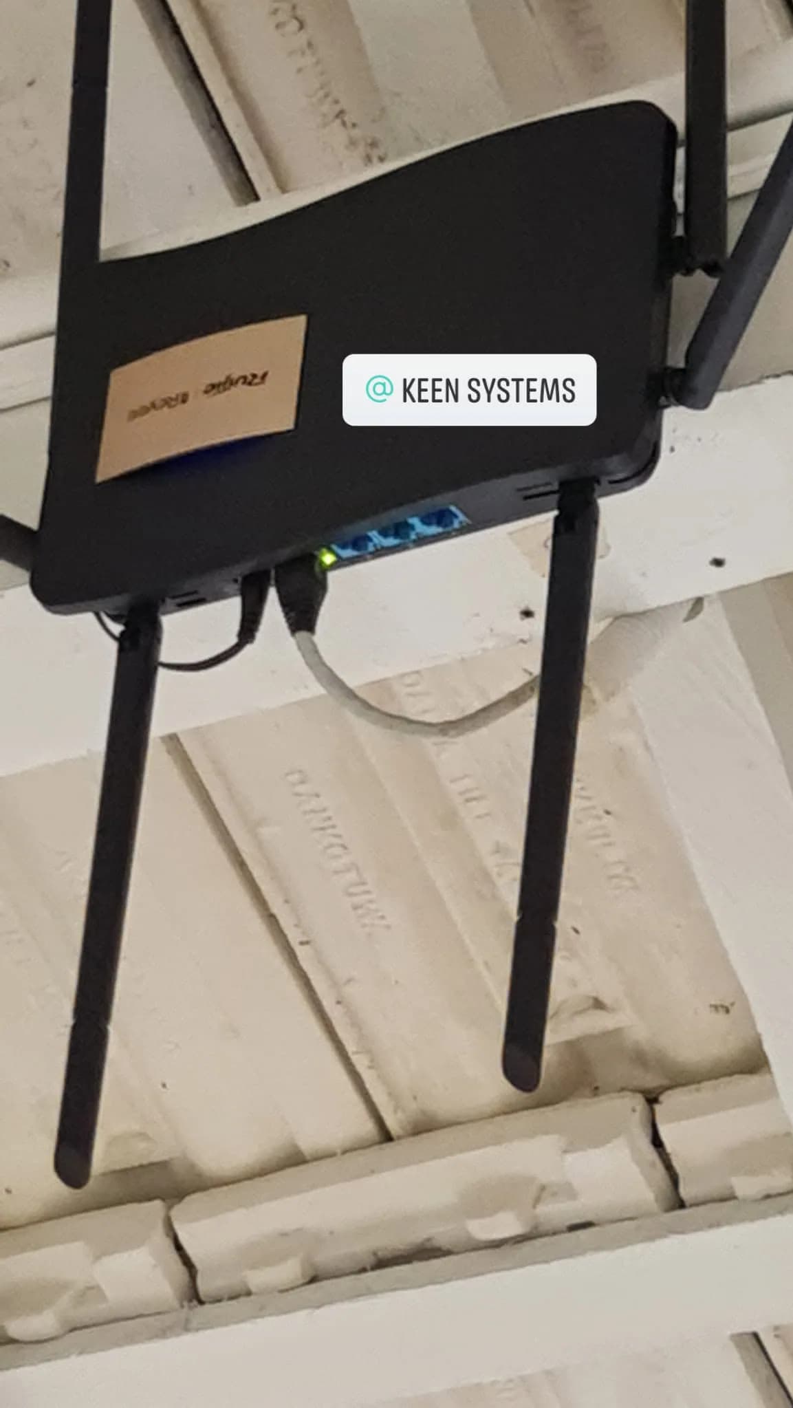 Wi-Fi router installed at the KIMA Surf Weligama property