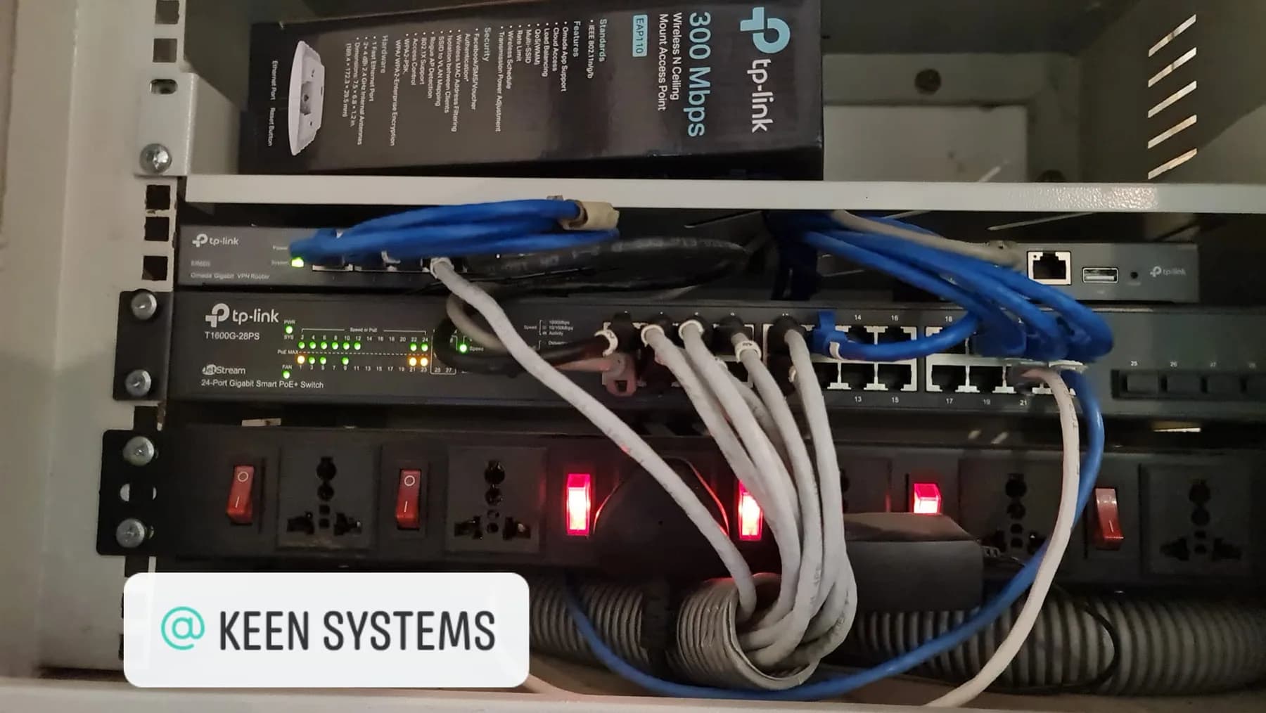 Managed network switch and structured cabling at KIMA Surf Weligama