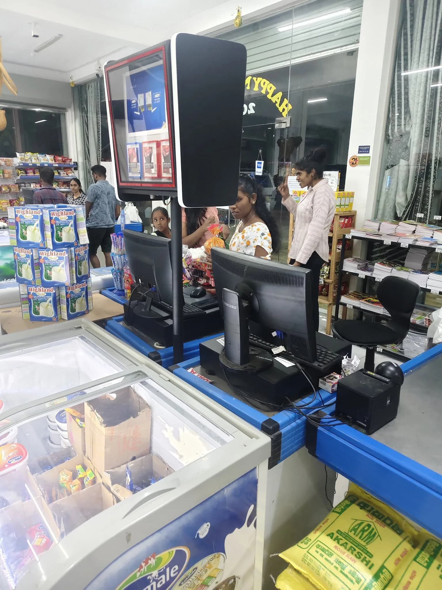 Point-of-sale workstations operating inside Sahan Traders