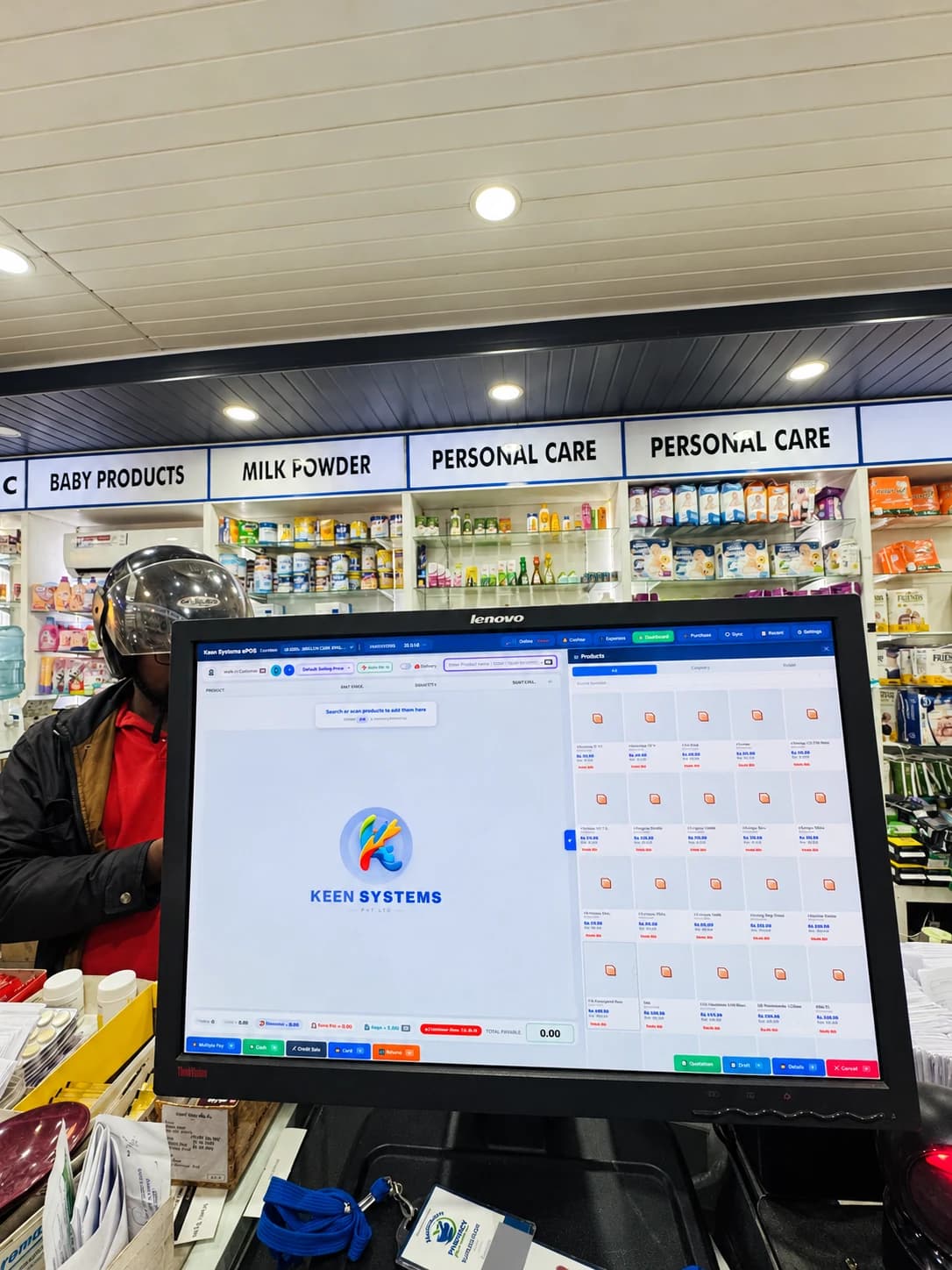 Keen Systems POS display and pharmacy counter equipment
